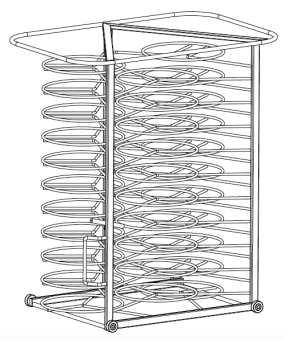 Тележка-кассета 10-1-1, 32 тарелки RATIONAL 60.11.581
